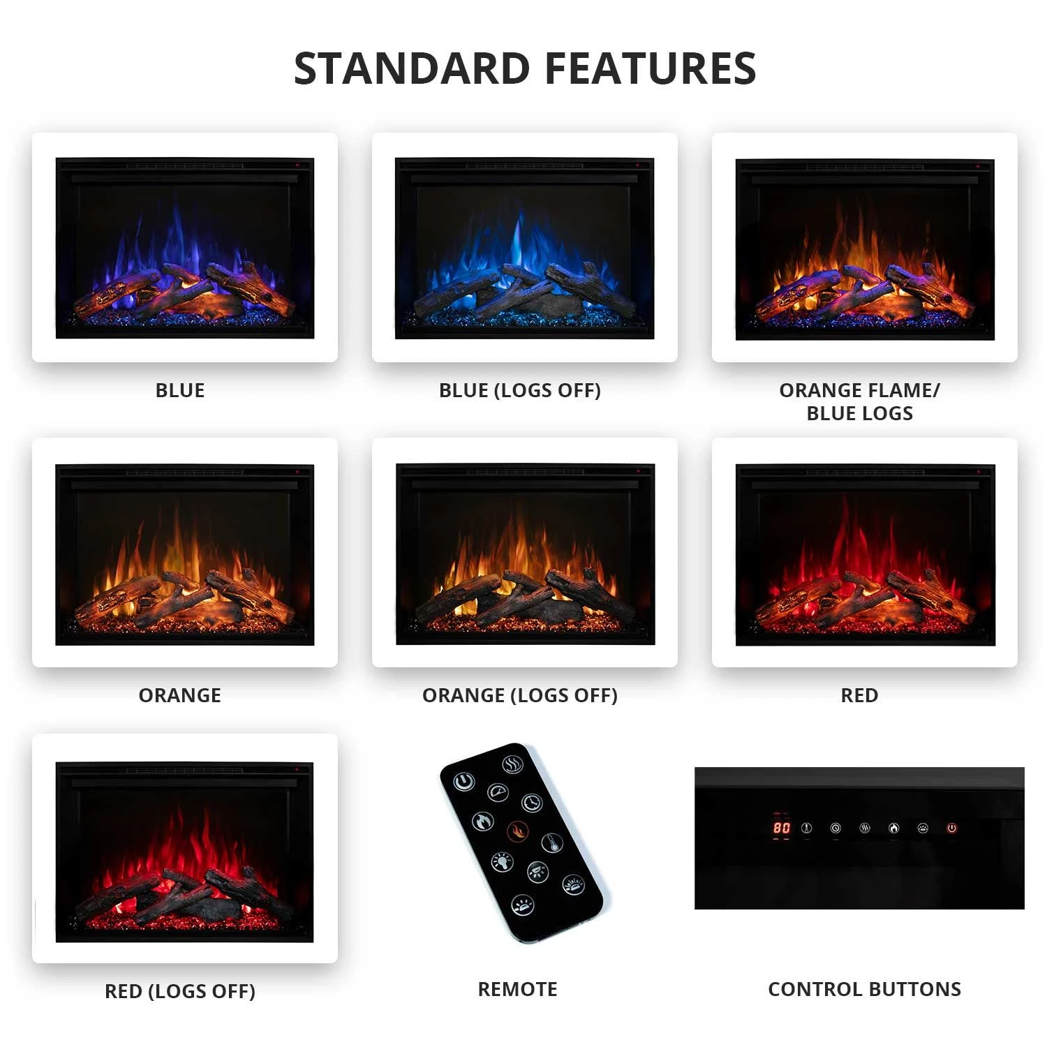Modern Flames RS-5435 RedStone 54-Inch Built-In Electric Fireplace 2 Modern Flames RS-5435 RedStone 54-Inch Built-In Electric Fireplace - Image 2