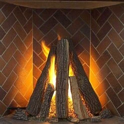 Rasmussen RF-T-Kit Tipi Series Complete Fireplace Log Set For Rumford Fireplaces