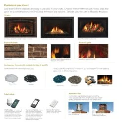 Majestic RUBY25I Ruby 25-Inch Direct Vent Gas Insert 10 Majestic RUBY25I Ruby 25-Inch Direct Vent Gas Insert -Natural Gas Fire Place Store ruby additional access a 01 21