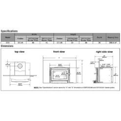 Napoleon S25i S Series Wood Fireplace Insert With Blower -Natural Gas Fire Place Store s25i config spec a 01 22