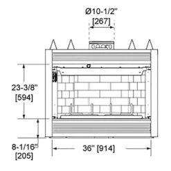 Majestic SA36 Sovereign 36-Inch Wood Burning Fireplace 7 Majestic SA36 Sovereign 36-Inch Wood Burning Fireplace -Natural Gas Fire Place Store sa36 specs a 01 21