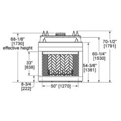 Majestic SB100 Biltmore 50-Inch Radiant Wood Burning Fireplace 7 Majestic SB100 Biltmore 50-Inch Radiant Wood Burning Fireplace -Natural Gas Fire Place Store sb100 specs 01 21