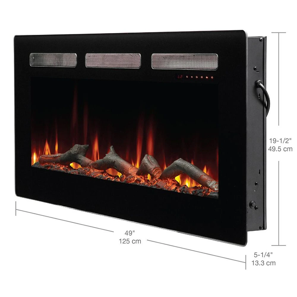 Dimplex SIL48 Sierra Series Wall Mount/Built-In Linear Electric Fireplace, 48-Inch 2 Dimplex SIL48 Sierra Series Wall Mount/Built-In Linear Electric Fireplace, 48-Inch - Image 2