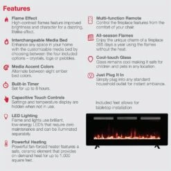 Dimplex SIL60 Sierra Series Wall Mount/Built-In Linear Electric Fireplace, 60-Inch -Natural Gas Fire Place Store sil48 e 11 21