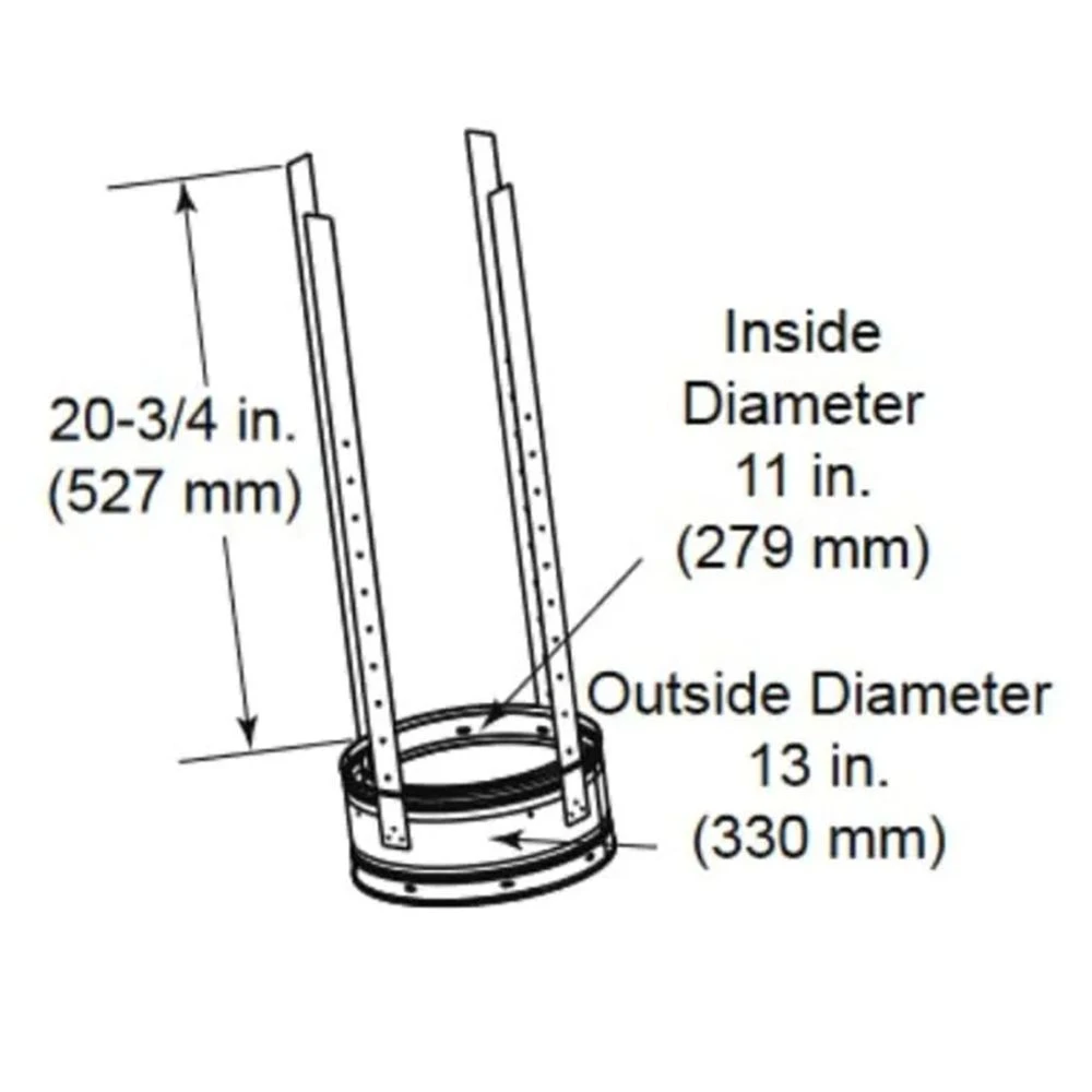Majestic SL11 6-Inch Chimney Stabilizer 2 Majestic SL11 6-Inch Chimney Stabilizer - Image 2