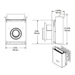 Majestic SLP-TB1 Horizontal Snorkel Cap For Basement Applications 5 Majestic SLP-TB1 Horizontal Snorkel Cap For Basement Applications -Natural Gas Fire Place Store slp tb1 c 02 23
