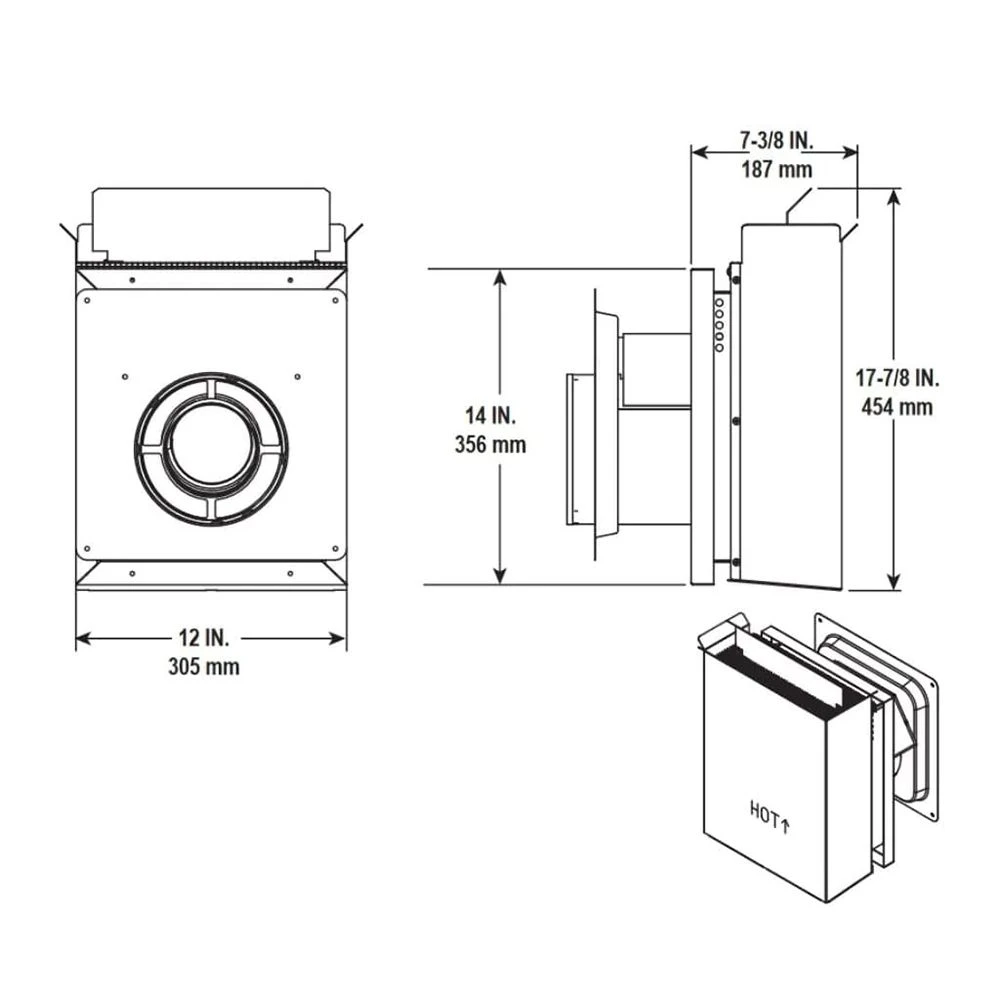 Majestic SLP-TB1 Horizontal Snorkel Cap For Basement Applications 3 Majestic SLP-TB1 Horizontal Snorkel Cap For Basement Applications - Image 3