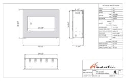 Amantii ZECL-30-3226 Zero Clearance Series Built-In Electric Fireplace, 30-Inch -Natural Gas Fire Place Store specs zecl 30 3226