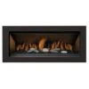 Sierra Flame STANFORD-55G-DELUXE 55-Inch Stanford Direct Vent Built-In Linear Gas Fireplace With Fireglass And Rock Media