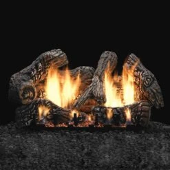 Empire White Mountain Hearth LSxxC2SV-Kit Super Charred Oak Vented Ceramic Fiber Complete Fireplace Log Set