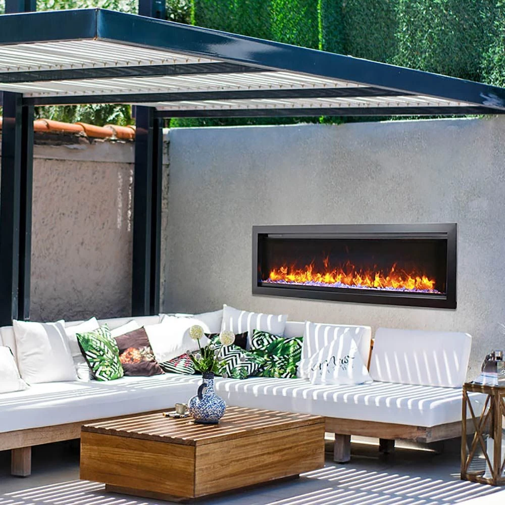 Amantii Symmetry Bespoke 60-Inch Indoor/Outdoor Built-In Smart Electric Fireplace 3 Amantii Symmetry Bespoke 60-Inch Indoor/Outdoor Built-In Smart Electric Fireplace - Image 3