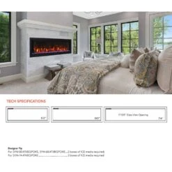 Amantii Symmetry Bespoke Extra Tall 60-Inch Indoor/Outdoor Built-In Smart Electric Fireplace -Natural Gas Fire Place Store sym 50 xt bespoke config b 07 22 2