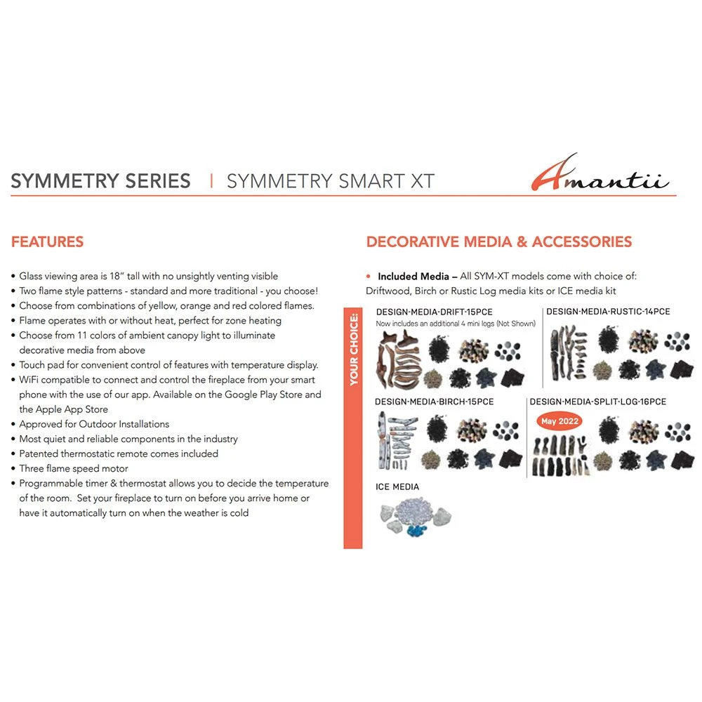 Amantii Symmetry Extra Tall Indoor/Outdoor Built-In Smart Electric Fireplace 5 Amantii Symmetry Extra Tall Indoor/Outdoor Built-In Smart Electric Fireplace - Image 5