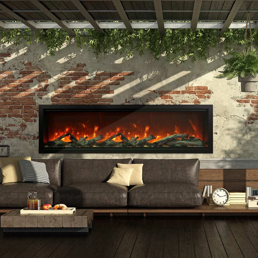 Amantii Symmetry Extra Tall Indoor/Outdoor Built-In Smart Electric Fireplace 4 Amantii Symmetry Extra Tall Indoor/Outdoor Built-In Smart Electric Fireplace - Image 4