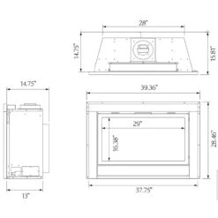 Sierra Flame THOMPSON-36-DELUXE 36-Inch Thompson Deluxe Direct Vent Built-In Gas Fireplace With Log Set 7 Sierra Flame THOMPSON-36-DELUXE 36-Inch Thompson Deluxe Direct Vent Built-In Gas Fireplace With Log Set -Natural Gas Fire Place Store thompson config d 11 22