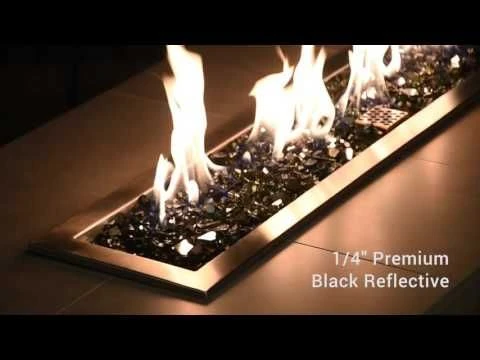 American Fire Glass 1/4-Inch Premium Fire Glass, 10-Pounds, Black Reflective 6 American Fire Glass 1/4-Inch Premium Fire Glass, 10-Pounds, Black Reflective - Image 6