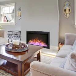 Amantii Traditional Bespoke Indoor/Outdoor Smart Electric Fireplace Insert