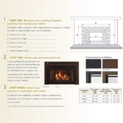 Majestic Trilliant 35-Inch Direct Vent Natural Gas Fireplace Insert -Natural Gas Fire Place Store trilliant25in config c 06 23