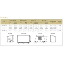 Majestic Trilliant 25-Inch Direct Vent Natural Gas Fireplace Insert -Natural Gas Fire Place Store trilliant25in config e 06 23 1