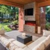 Amantii Tru-View XL Extra Tall Indoor/Outdoor Built-In 3-Sided Smart Electric Fireplace