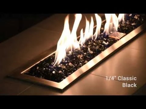 American Fire Glass 1/4-Inch Classic Fire Glass, 10-Pounds, Black 6 American Fire Glass 1/4-Inch Classic Fire Glass, 10-Pounds, Black - Image 6