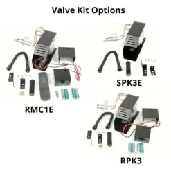 Rasmussen PC-Kit Pine Cones Series Complete Fireplace Set -Natural Gas Fire Place Store valve kit options 17