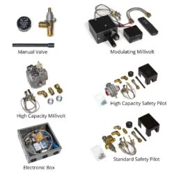 Grand Canyon Arizona Weathered Oak Charred Double Sided Vented Gas Log Set -Natural Gas Fire Place Store valve options all