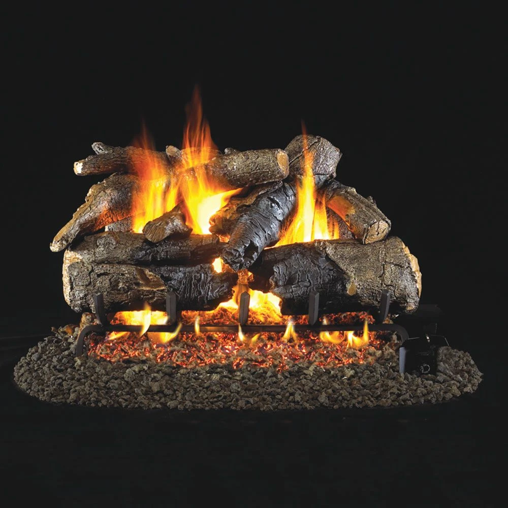 Real Fyre CHAO Charred American Oak Vented Gas Log Set, Stainless Steel, ANSI Certified 1 Real Fyre CHAO Charred American Oak Vented Gas Log Set, Stainless Steel, ANSI Certified