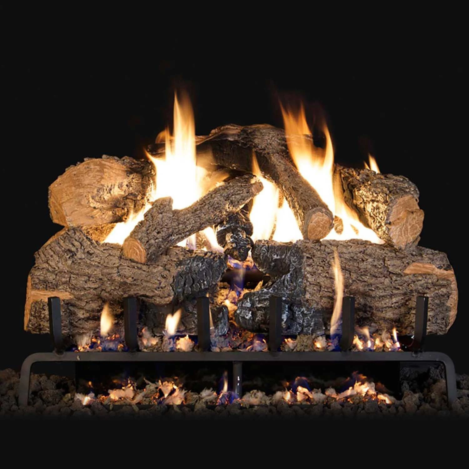 Real Fyre CHNA Charred Angel Oak Vented Gas Log Set, Stainless Steel, ANSI Certified 1 Real Fyre CHNA Charred Angel Oak Vented Gas Log Set, Stainless Steel, ANSI Certified