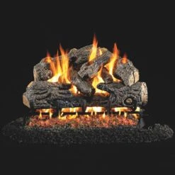 Real Fyre CHN Charred Northern Vented Gas Log Set, ANSI Certified