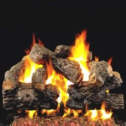 Real Fyre CHB Charred Royal English Oak Vented Gas Log Set, ANSI Certified