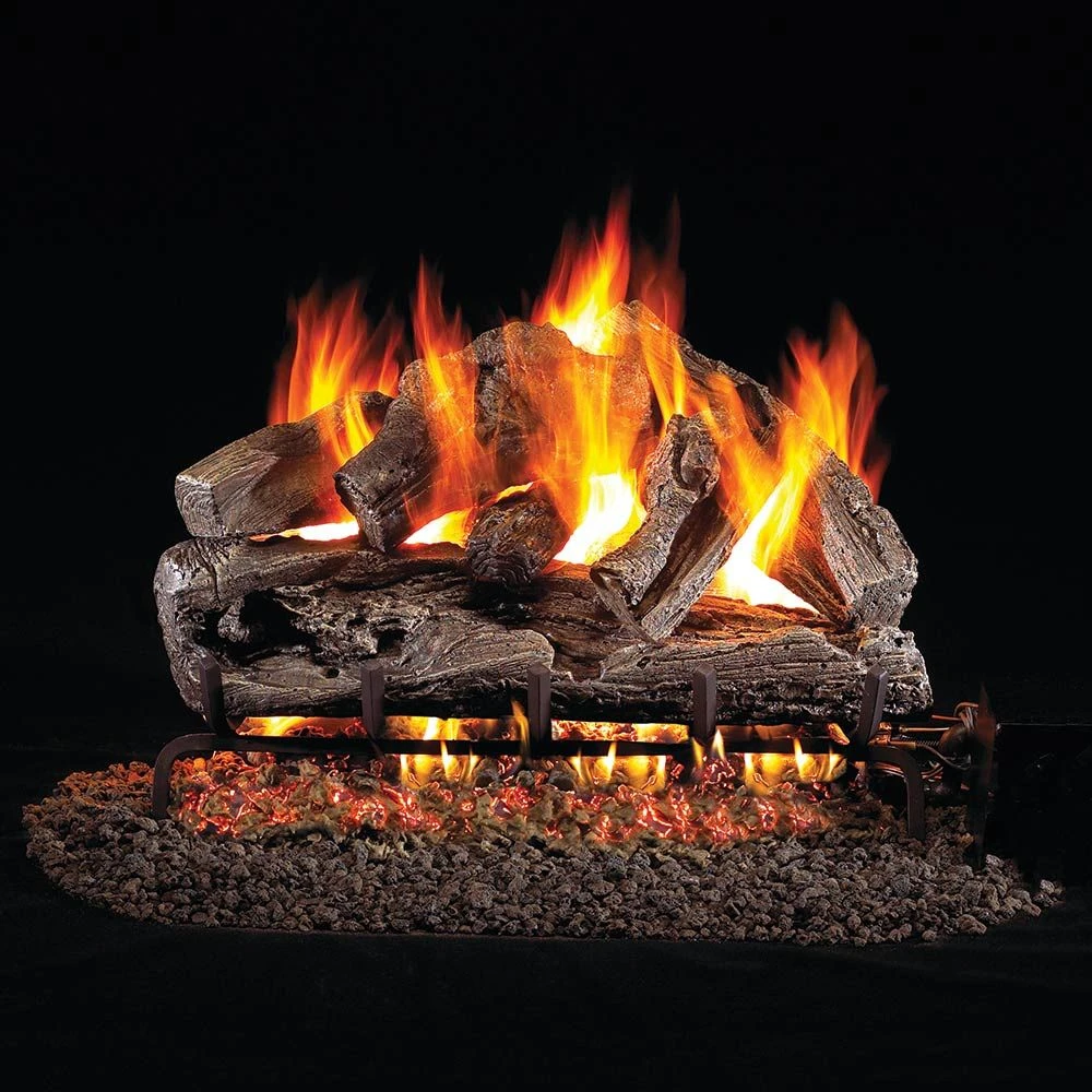 Real Fyre RRO Rugged Oak Vented Gas Log Set, ANSI Certified 1 Real Fyre RRO Rugged Oak Vented Gas Log Set, ANSI Certified