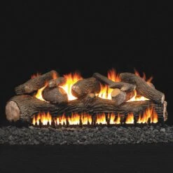Real Fyre MP Mammoth Pine Vented Gas Log Set, Double Sided