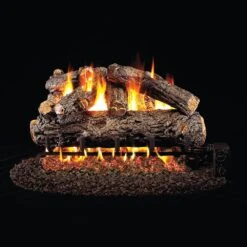 Real Fyre HRD Rustic Oak Designer Vented Gas Log Set, ANSI Certified
