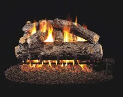 Real Fyre HRD Rustic Oak Designer Vented Gas Log Set