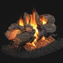 Real Fyre CHD-2 Charred Oak Vented Gas Log Set, Double Sided