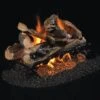 Real Fyre RRSO Rugged Split Oak Vented Gas Log Set, Double Sided, Stainless Steel, ANSI Certified