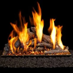 Real Fyre SO Shoreline Designer Oak Vented Gas Log Set, ANSI Certified