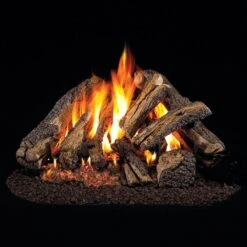Real Fyre WCF Western Campfyre Vented Gas Log Set, Stainless Steel, ANSI Certified