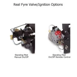 Real Fyre SVO8E Split Valley Oak Ventless Gas Log Set, ANSI Certified 8 Real Fyre SVO8E Split Valley Oak Ventless Gas Log Set, ANSI Certified -Natural Gas Fire Place Store vf 2 valve types
