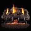 Real Fyre CHFR Charred Frontier Oak Ventless Gas Log Set, Stainless Steel ANSI Certified