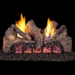 Real Fyre FTO Foothill Oak Ventless Gas Log Set, ANSI Certified