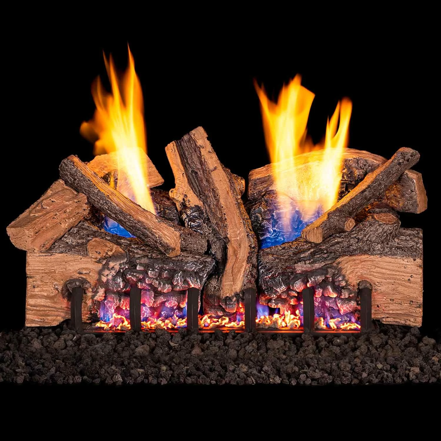 Real Fyre FTSO Foothill Split Oak Ventless Gas Log Set, ANSI Certified 1 Real Fyre FTSO Foothill Split Oak Ventless Gas Log Set, ANSI Certified