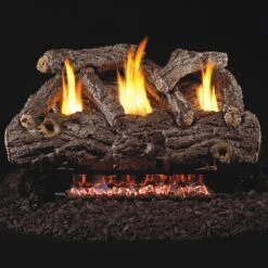 Real Fyre RD9 Golden Oak Ventless Gas Log Set, ANSI Certified