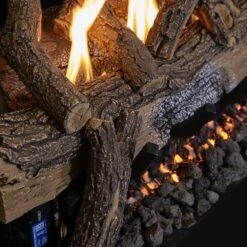 Grand Canyon Split Oak Vent Free Gas Log Set -Natural Gas Fire Place Store vf so30 b 10 20