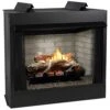 Empire White Mountain Hearth VFD36FB Breckenridge Ventless Deluxe Firebox With Flint Hill Gas Log Set And Contour Burner, 36-Inches