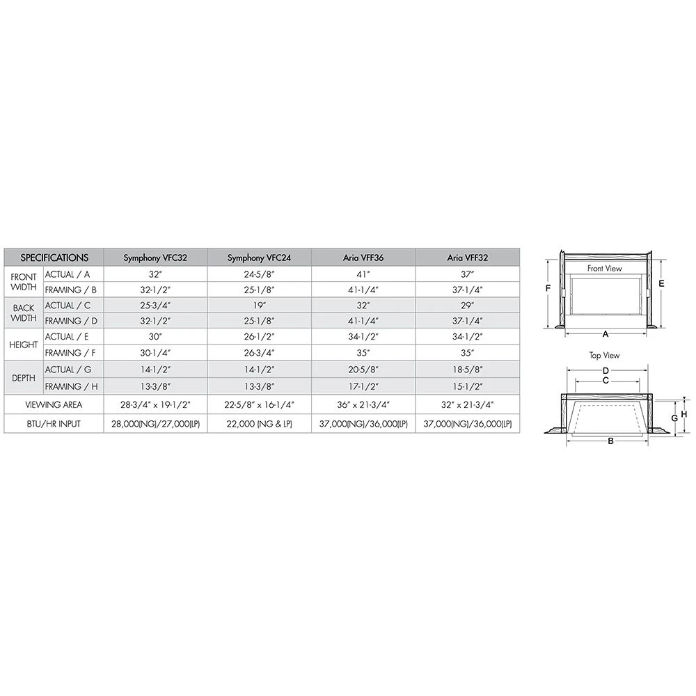 Monessen VFF32L Aria 32-Inch Vent-Free Fireplace With Gas Log Set 4 Monessen VFF32L Aria 32-Inch Vent-Free Fireplace With Gas Log Set - Image 4