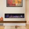 Empire White Mountain Hearth VFLB60FP90 Boulevard Ventless Linear Fireplace With Barrier And Intermittent Pilot With Thermostatic Remote Control, 60-Inches