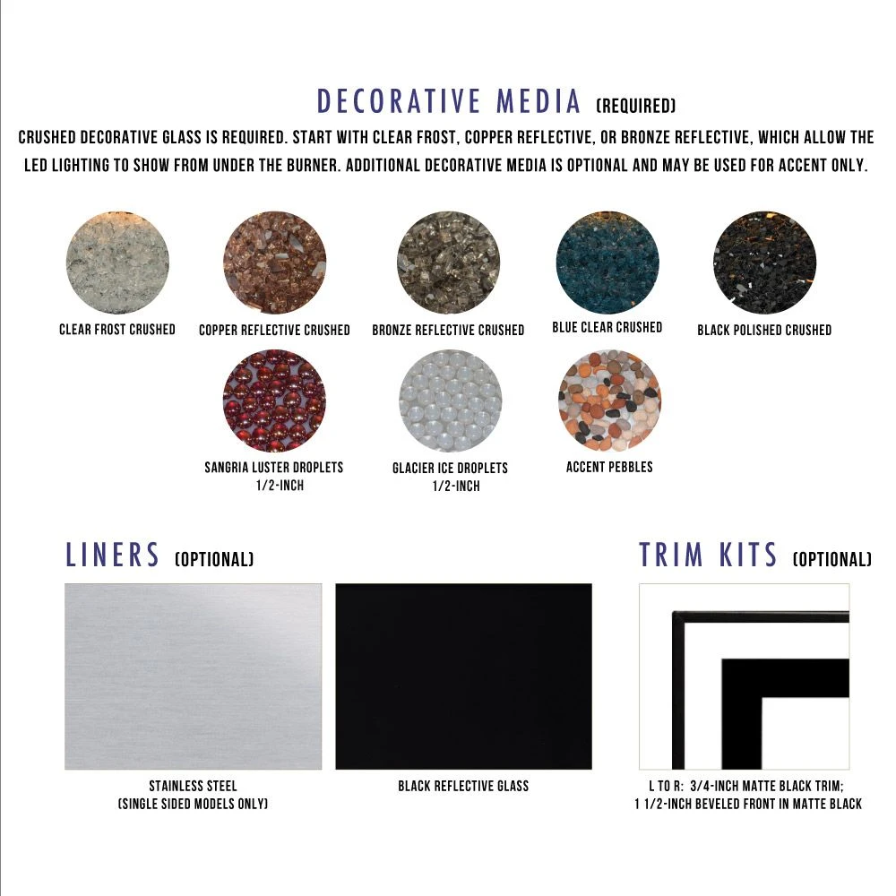 Empire White Mountain Hearth VFLB60SP90 Boulevard Ventless Linear Double Sided Fireplace With Barrier And Intermittent Pilot With Thermostatic Remote Control, 60-Inches 2 Empire White Mountain Hearth VFLB60SP90 Boulevard Ventless Linear Double Sided Fireplace With Barrier And Intermittent Pilot With Thermostatic Remote Control, 60-Inches - Image 2