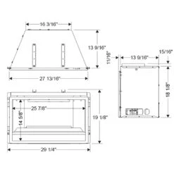 Empire White Mountain Hearth VFLC31IN Loft Ventless Fireplace Insert With Barrier And Black Liner, 31-Inches 7 Empire White Mountain Hearth VFLC31IN Loft Ventless Fireplace Insert With Barrier And Black Liner, 31-Inches -Natural Gas Fire Place Store vflc 28inxx specs a 08 20